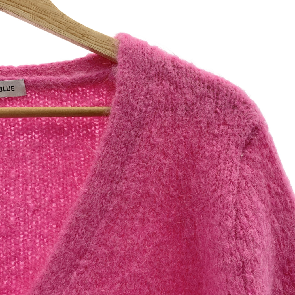 MADISON BLUE / 매디슨 블루 | LOOSE BIG V CD MOHAIR 모헤어 알파카 V 넥 니트 카디건 | 01 (S) | 여성