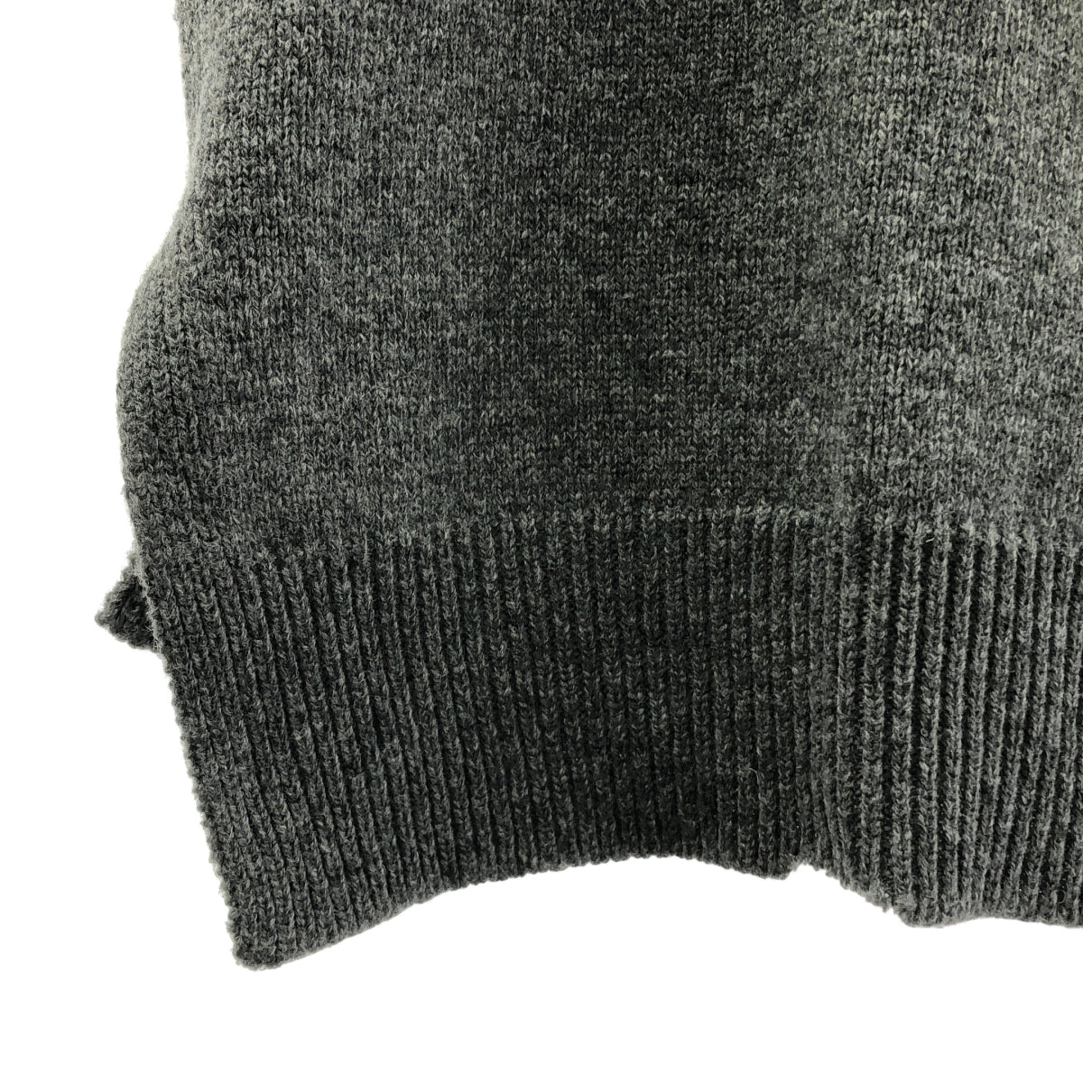 Maison Margiela / メゾンマルジェラ | 2023AW | ウール リネン オーバーサイズ レイヤードVネック タバード ニットベスト | S | メンズ