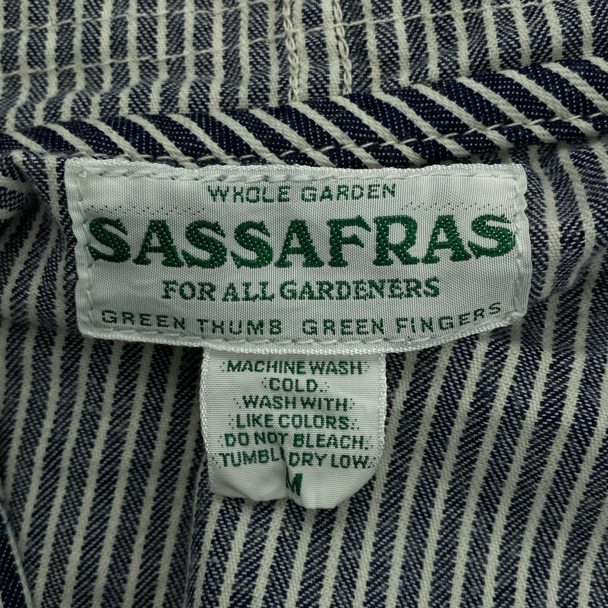 SASSAFRAS | Gardener Bud Breaker 8oz 山胡桃木連帽外套 | M碼 | 男款