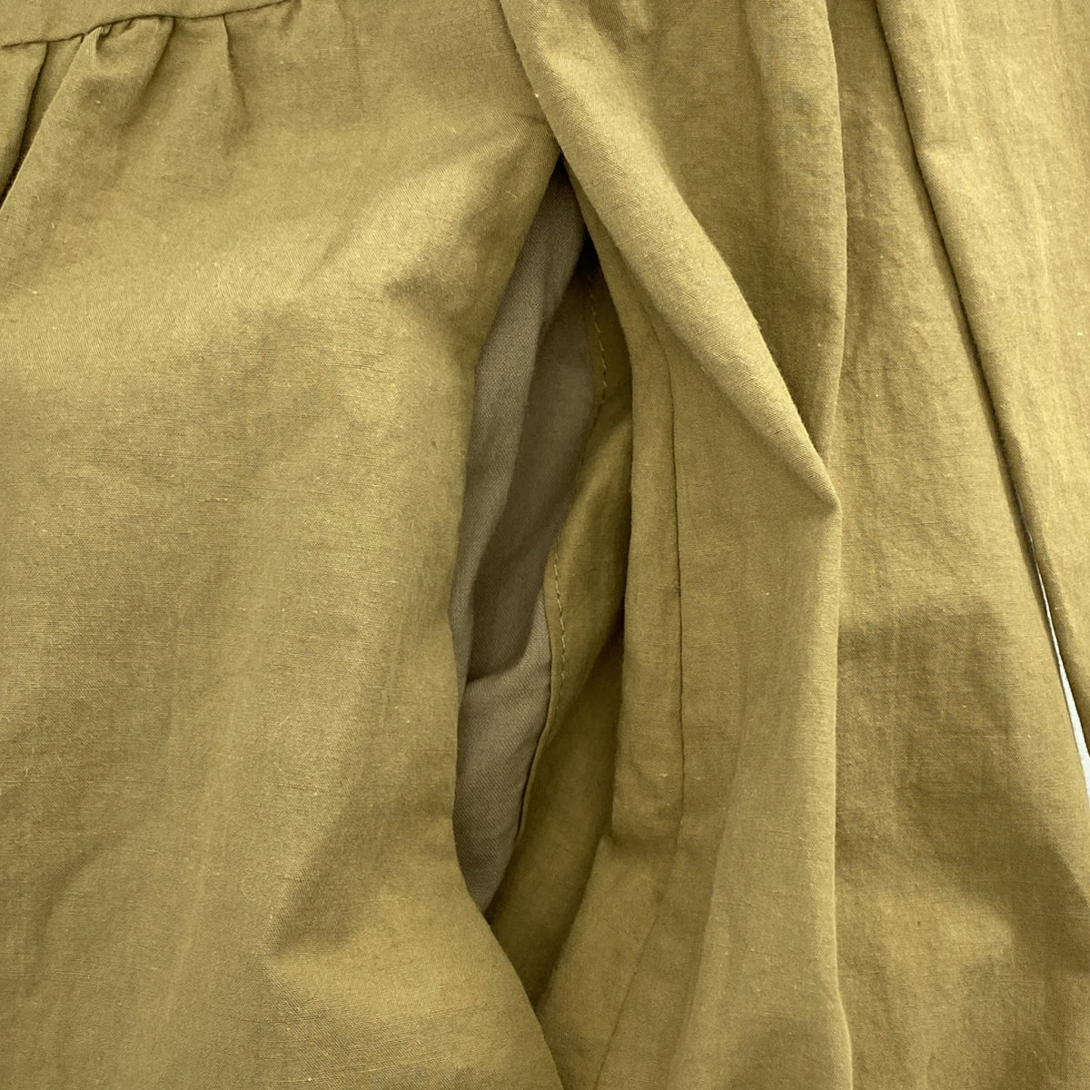 CASA FLINE / カーサフライン | ベルテッド ギャザー ボリューム ポケット付き シャツ ワンピース | F | レディース