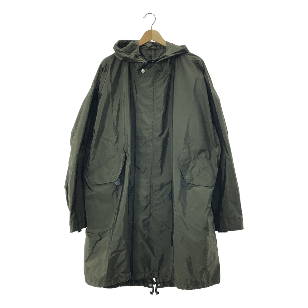 【新品】  MARCEL LASSANCE / マルセルラサンス | ナイロン モッズコート | L | オリーブ | メンズ