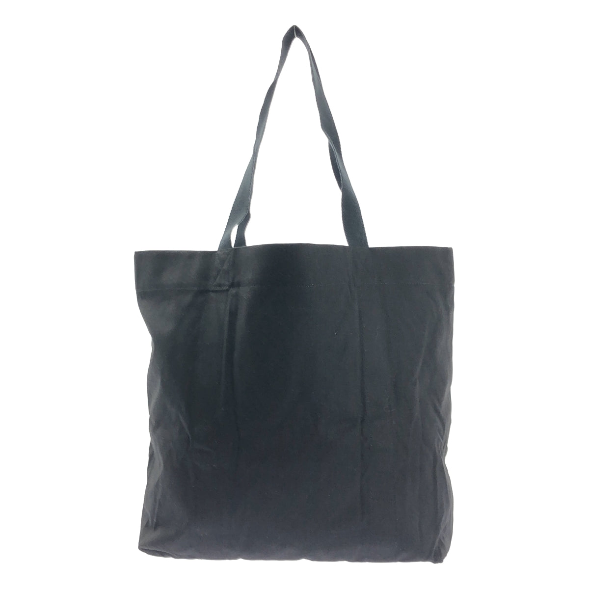 [狀況極佳] 山本耀司 | 標誌印花帆布手提包 | 黑色 | 女款