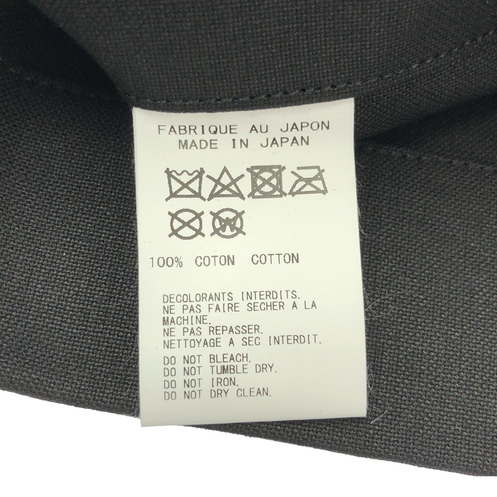【美品】  YOHJI YAMAMOTO / ヨウジヤマモト | ロゴプリント キャンバス トートバッグ | ブラック | レディース