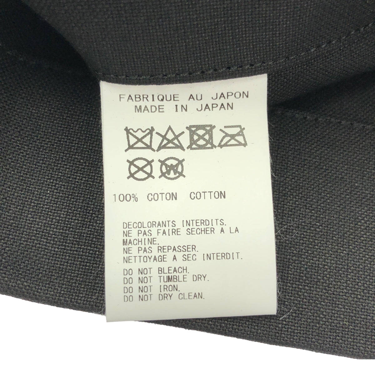 [狀況極佳] 山本耀司 | 標誌印花帆布手提包 | 黑色 | 女款