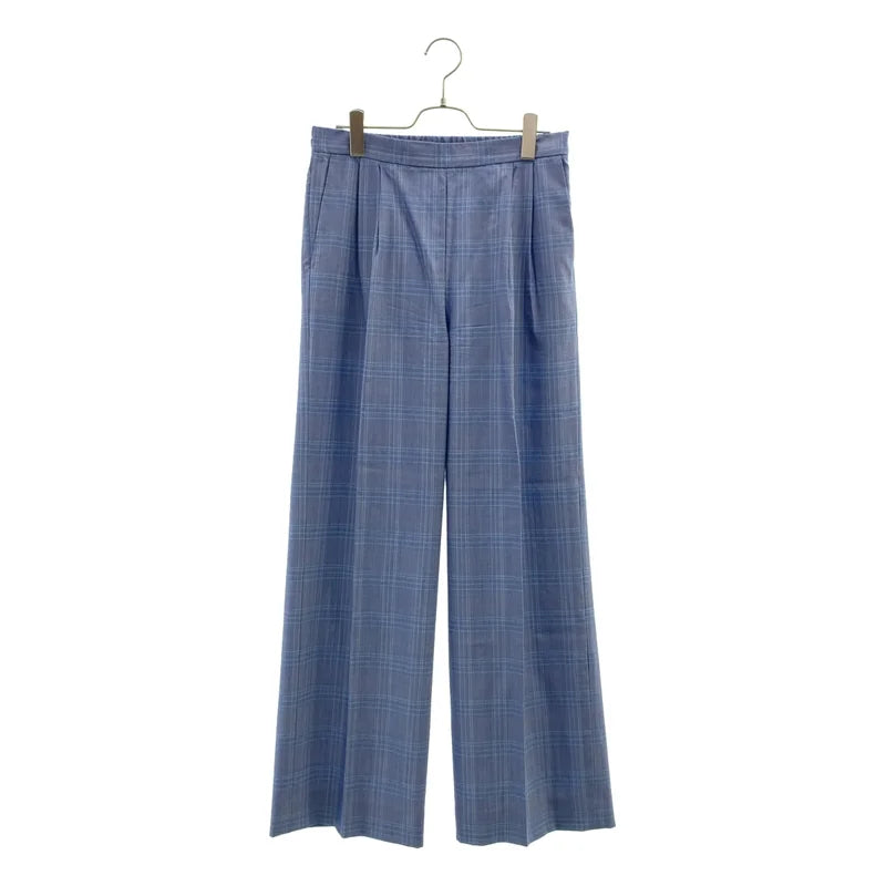 SUNSPEL / サンスペル | サマーウール チェック ワイドスラックス | 2 | レディース