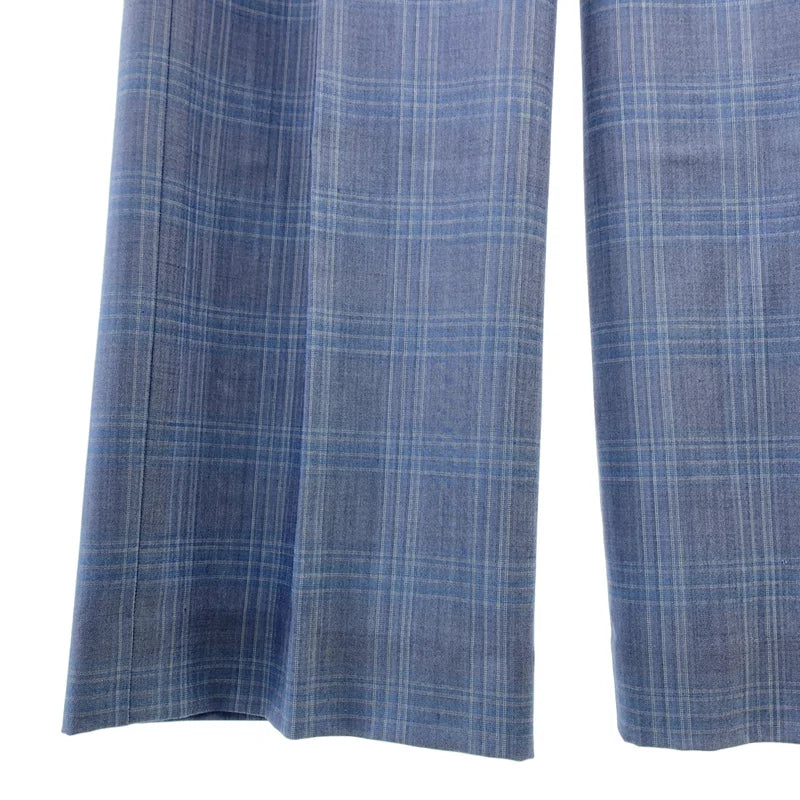 SUNSPEL / サンスペル | サマーウール チェック ワイドスラックス | 2 | レディース