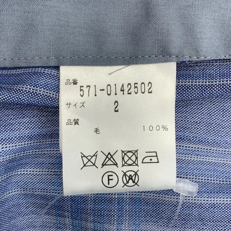 SUNSPEL / サンスペル | サマーウール チェック ワイドスラックス | 2 | レディース