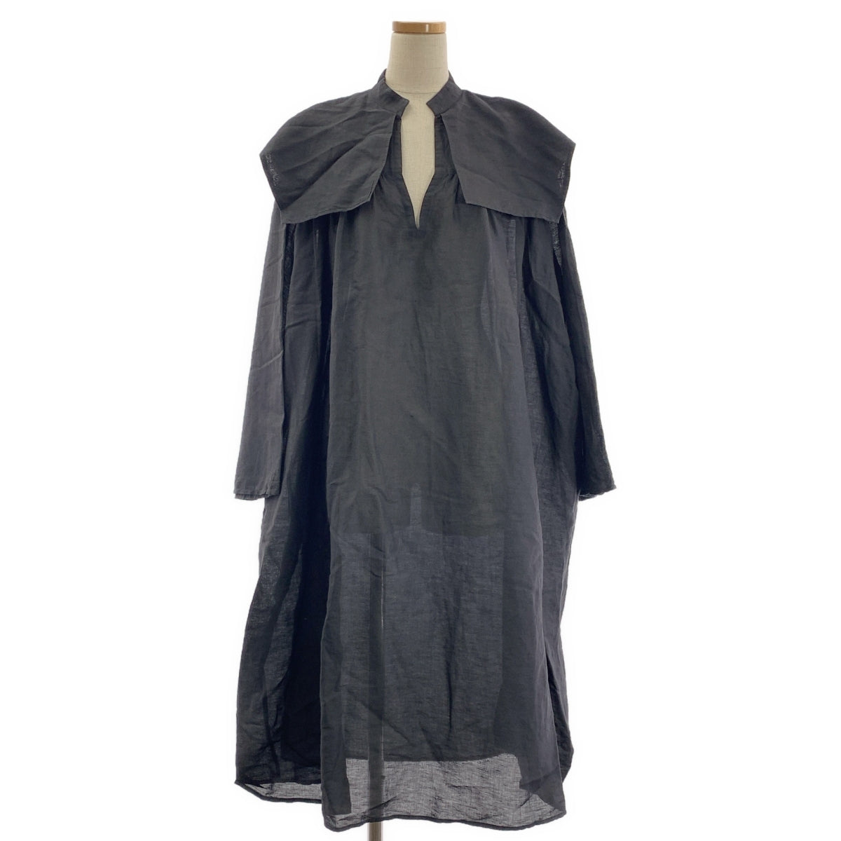 SEEALL | 亞麻褶皺罩衫洋裝 | 尺寸 36 | 女款