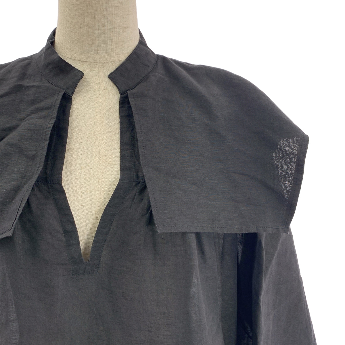 SEEALL | 亞麻褶皺罩衫洋裝 | 尺寸 36 | 女款