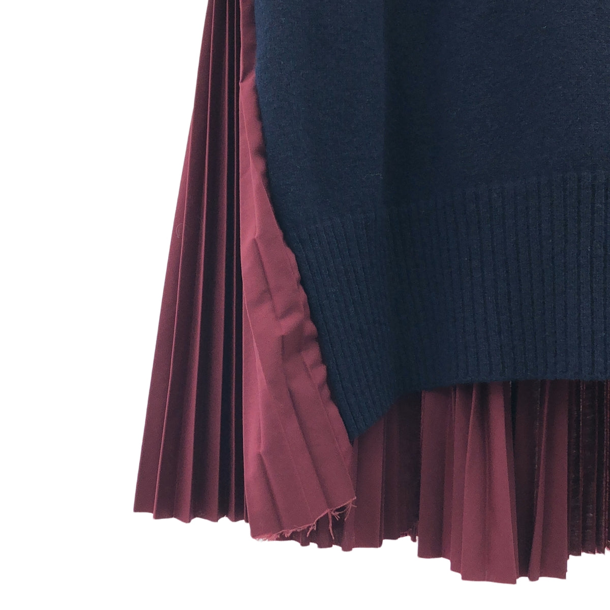 sacai / Sacai |透明肘部貼片褶皺襯衫裙 | 3 |女性的