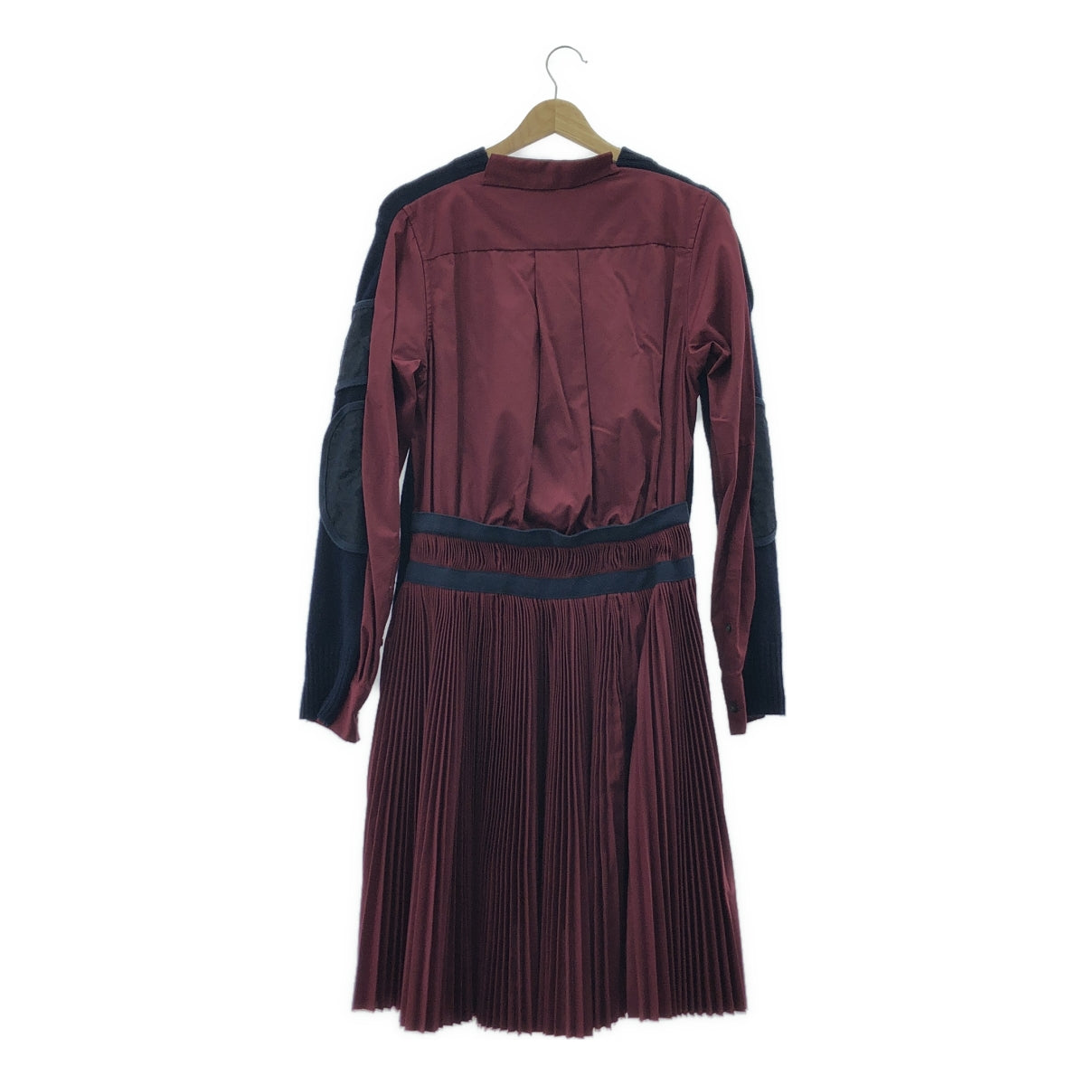 sacai / Sacai |透明肘部貼片褶皺襯衫裙 | 3 |女性的