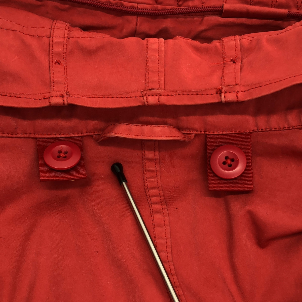 Ten c / テンシー | Short Parka /  ショート パーカー ドローストリング ジャケット | 46 | レッド | メンズ