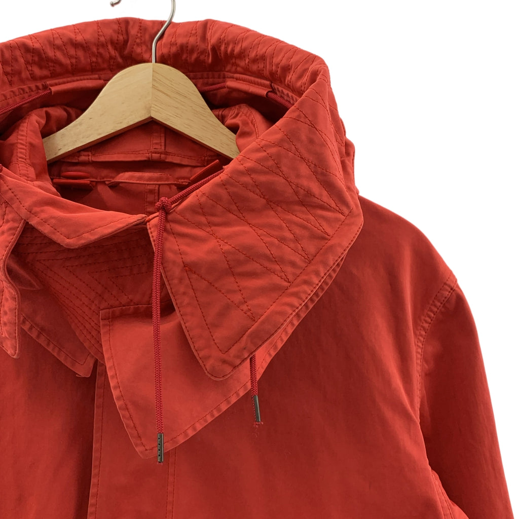 Ten c / テンシー | Short Parka /  ショート パーカー ドローストリング ジャケット | 46 | レッド | メンズ