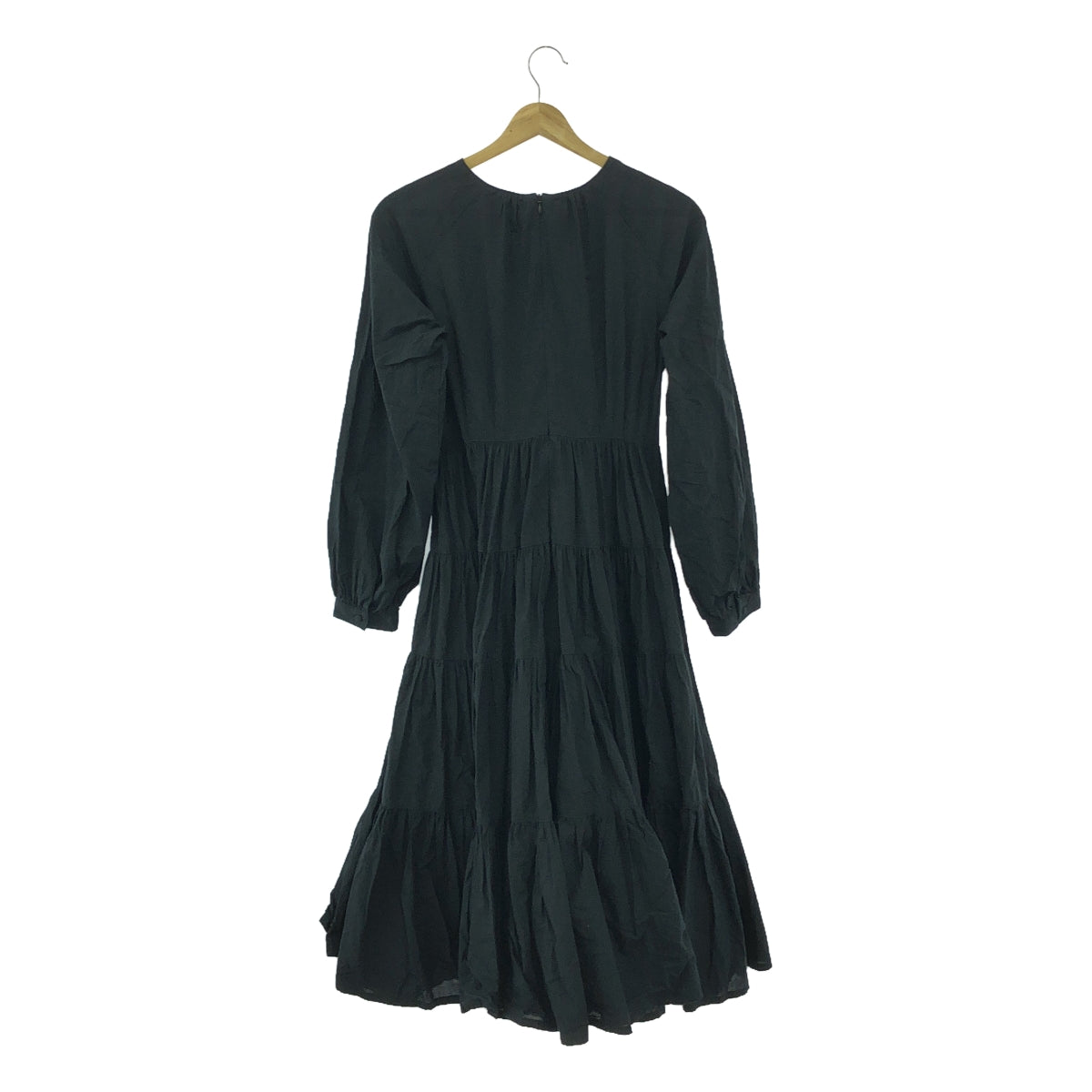 foufou / 후후 | raglan sleeves tiered dress 티아드 원피스 | 0 | 블랙 | 여성