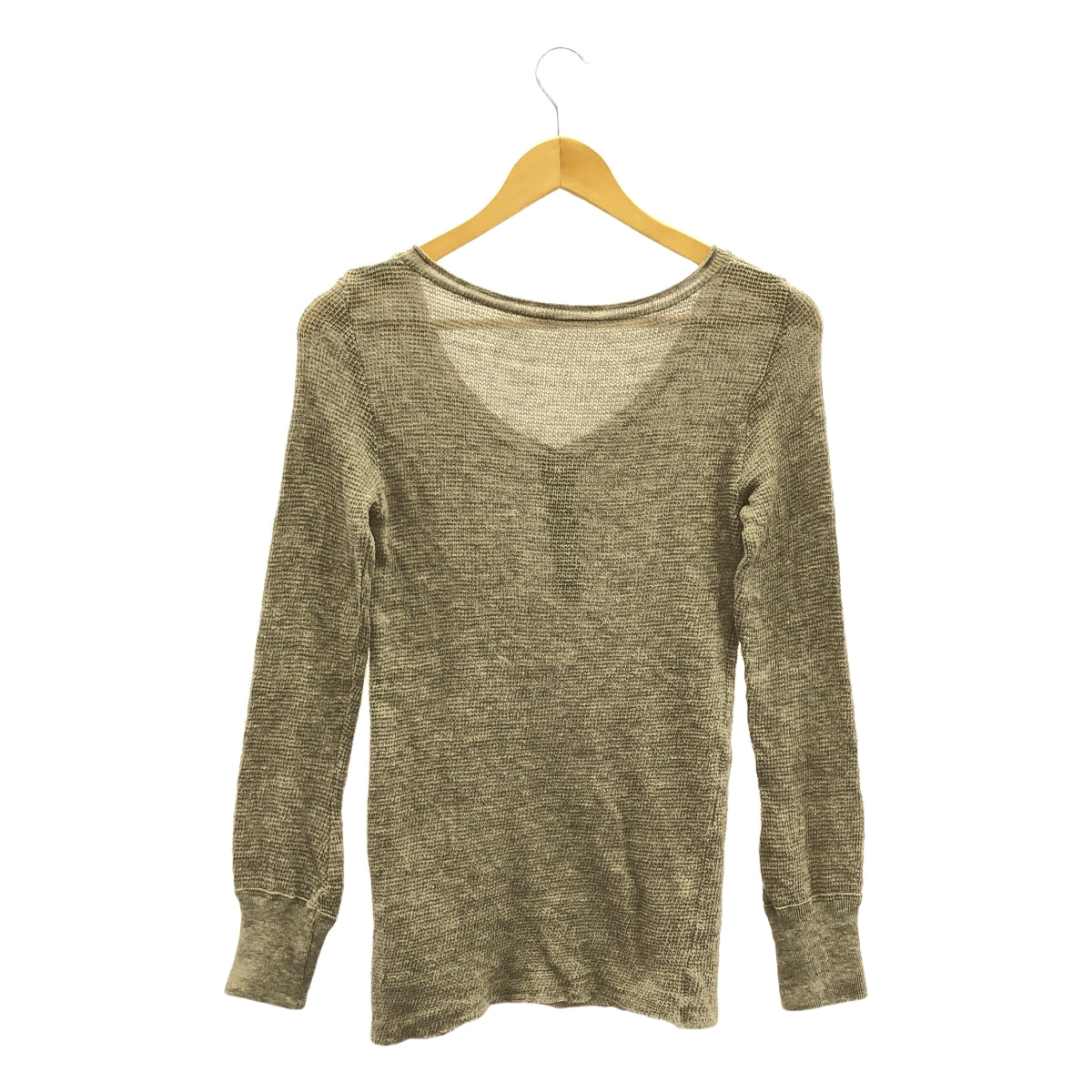 Deuxieme Classe / ドゥーズィエムクラス | コットン ウール Henly Long Tシャツ ニット | F | グレージュ | レディース