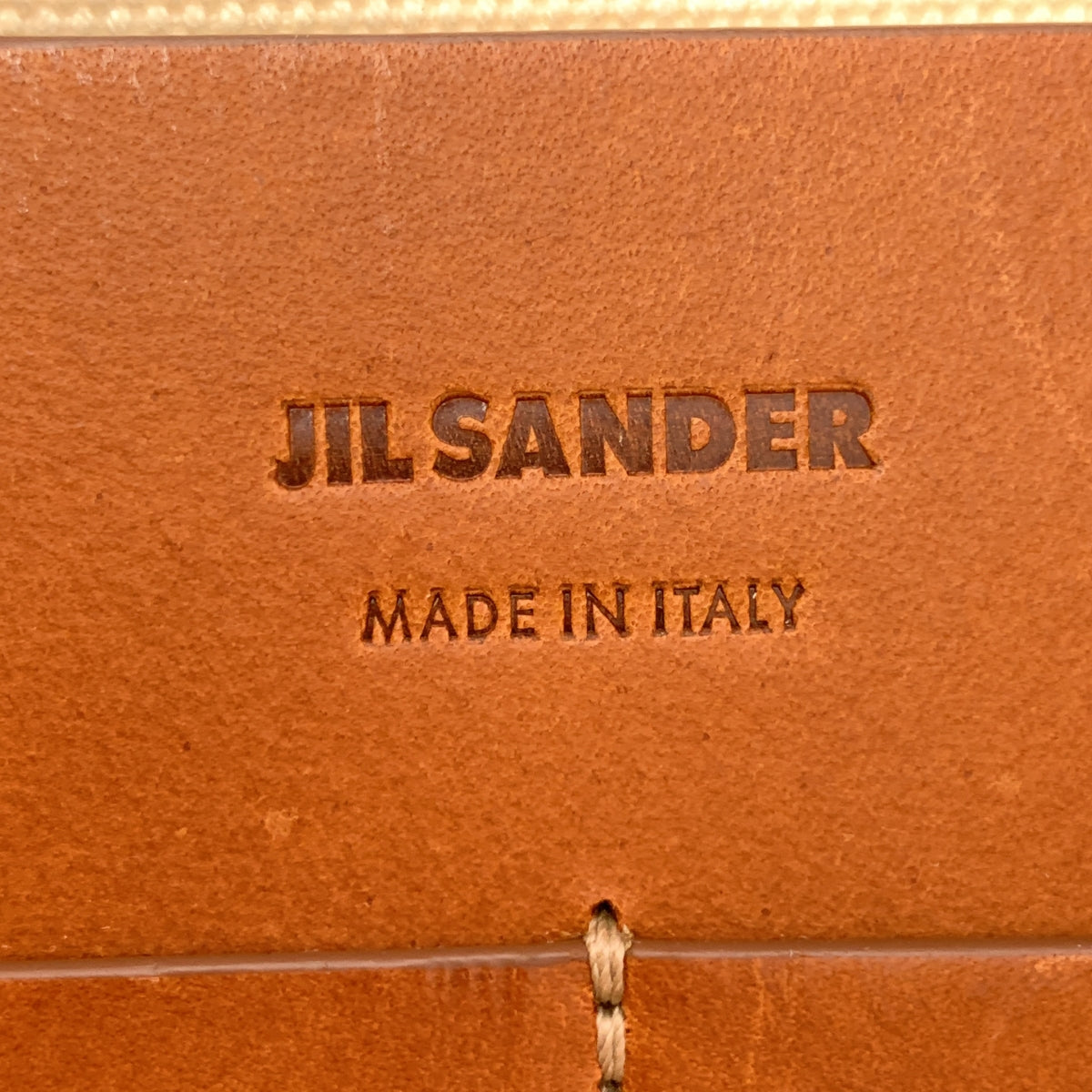 JIL SANDER / ジルサンダー | ZIP TOTE MD / ロゴ レザーハンドル キャンバス トートバッグ / ユニセックス | U | メンズ