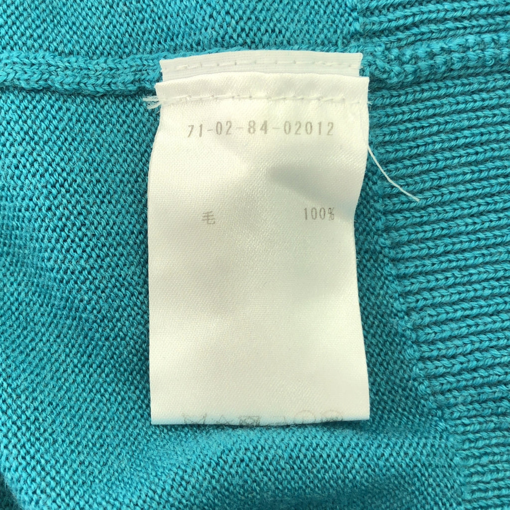 DRIES VAN NOTEN / ドリスヴァンノッテン | ウール クルーネック ラグランスリーブ ニット | XS | ブルー系 | レディース
