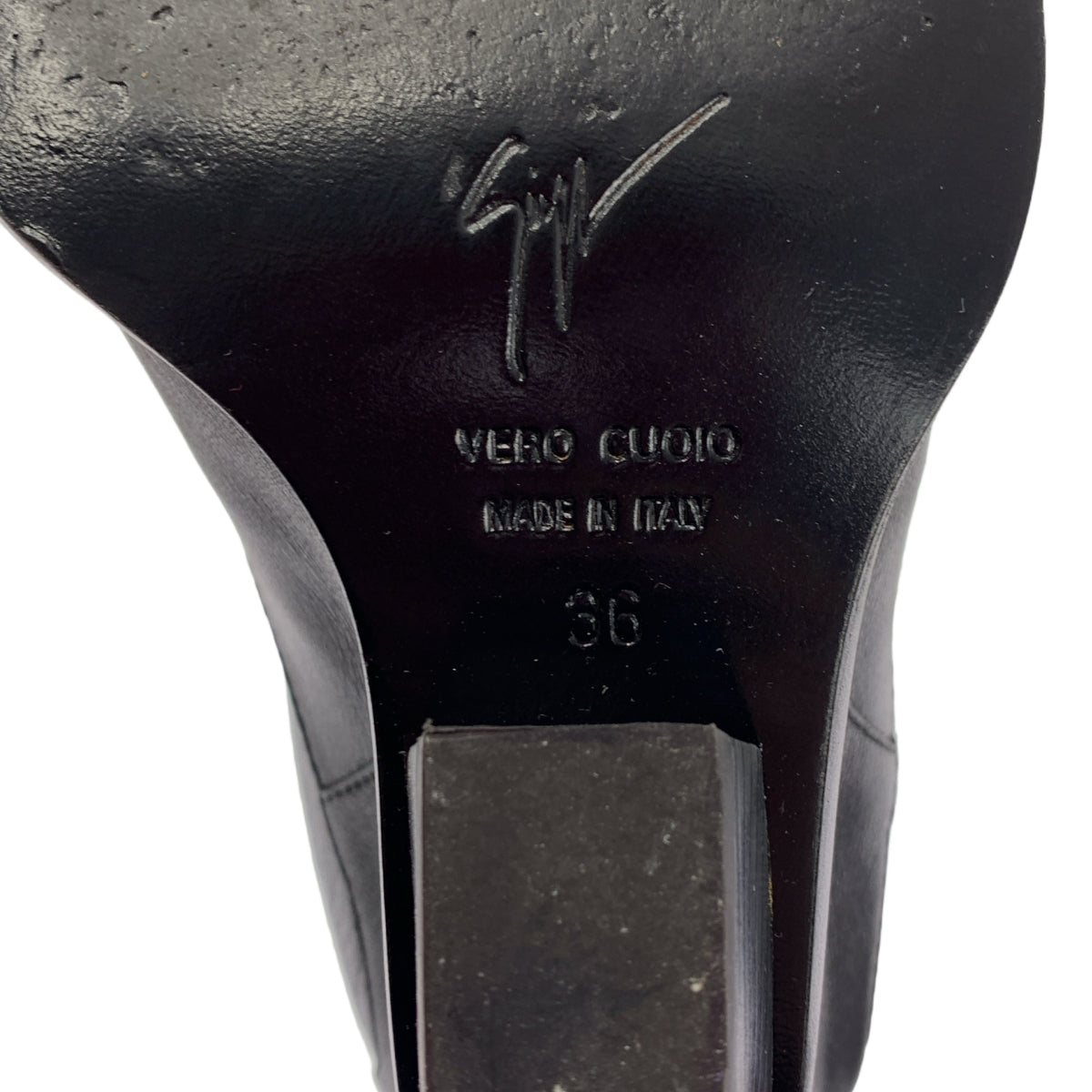 Giuseppe Zanotti / 주세페 자노티 | 웨지 솔 가죽 웨스턴 부츠 | 36 | 블랙 | 여성