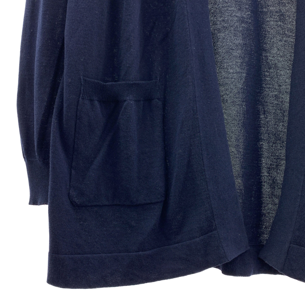 Gran Sasso / グランサッソ | ウール ボタンレス ハイゲージ ニットカーディガン | 48 | メンズ