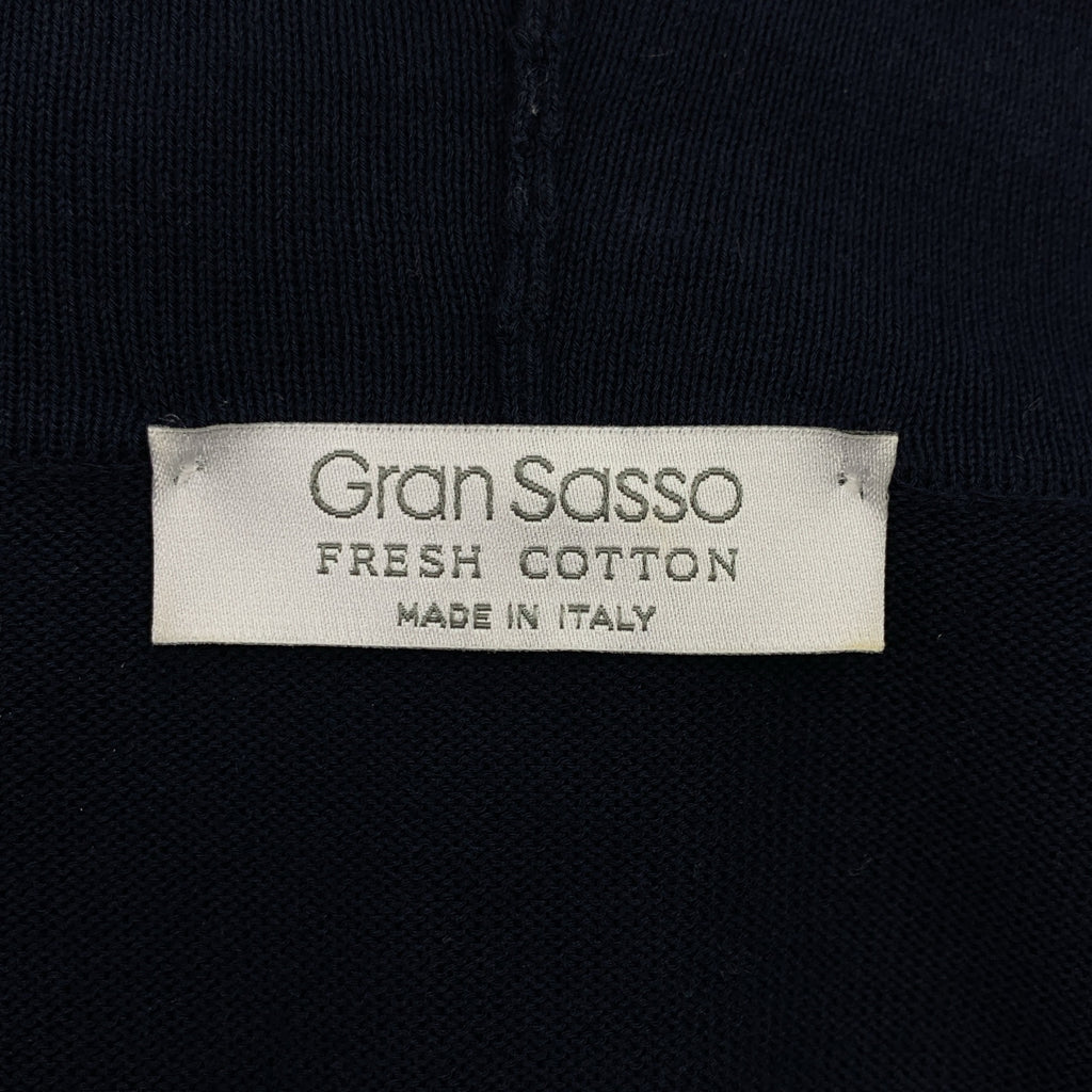 Gran Sasso / グランサッソ | ウール ボタンレス ハイゲージ ニットカーディガン | 48 | メンズ