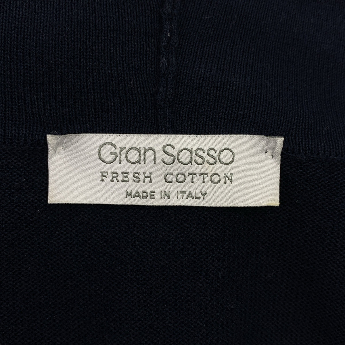 Gran Sasso / グランサッソ | ウール ボタンレス ハイゲージ ニットカーディガン | 48 | メンズ