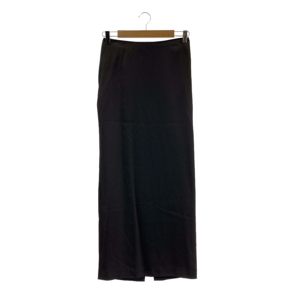 Jean Paul Gaultier / 장폴 고르티에 | FEMME / 트리아세테이트 실크 백 슬릿 롱 스커트 | 38 | 차콜 | 여성