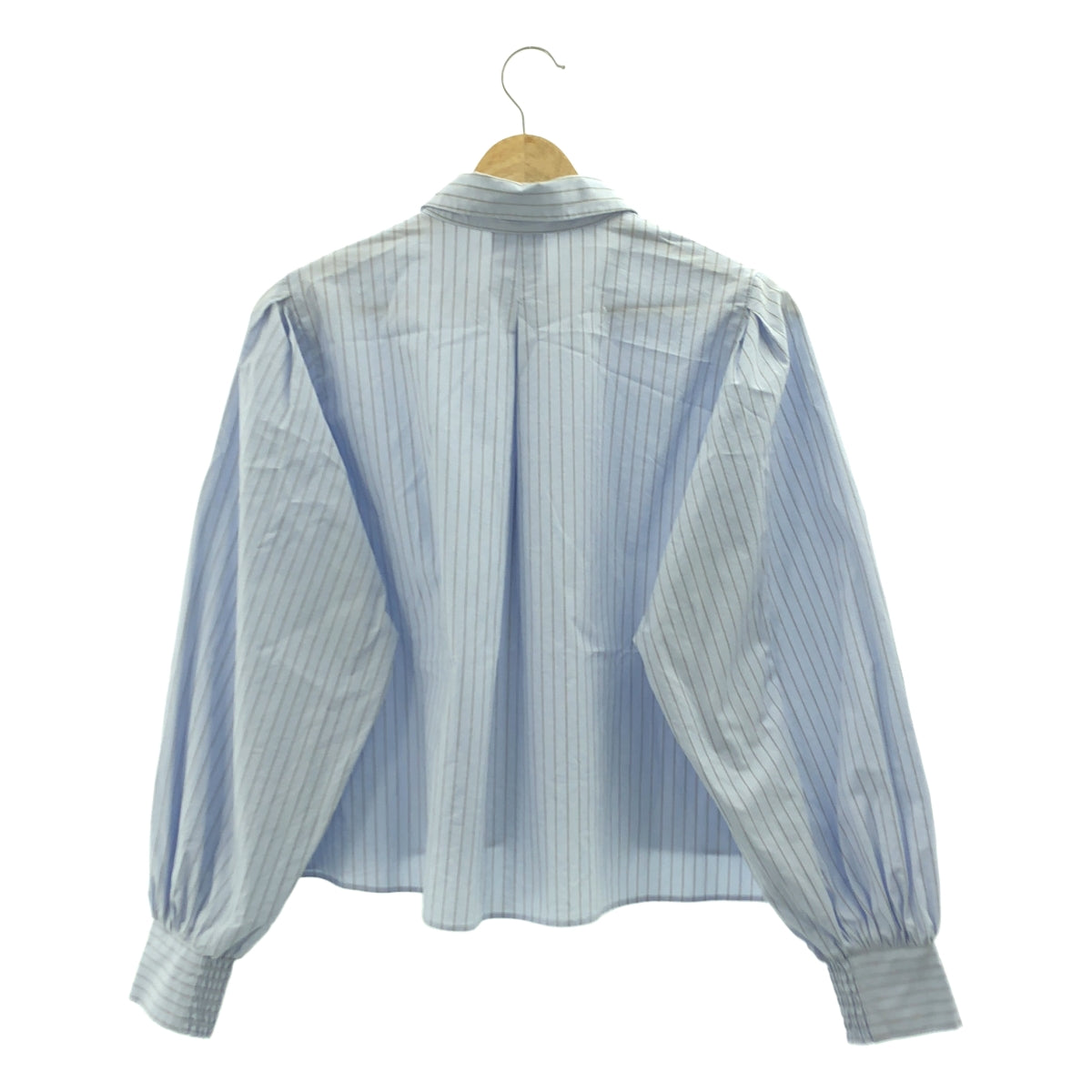 UNFILO / アンフィ―ロ | コットン ストライプ クロップドシャツ | M | レディース