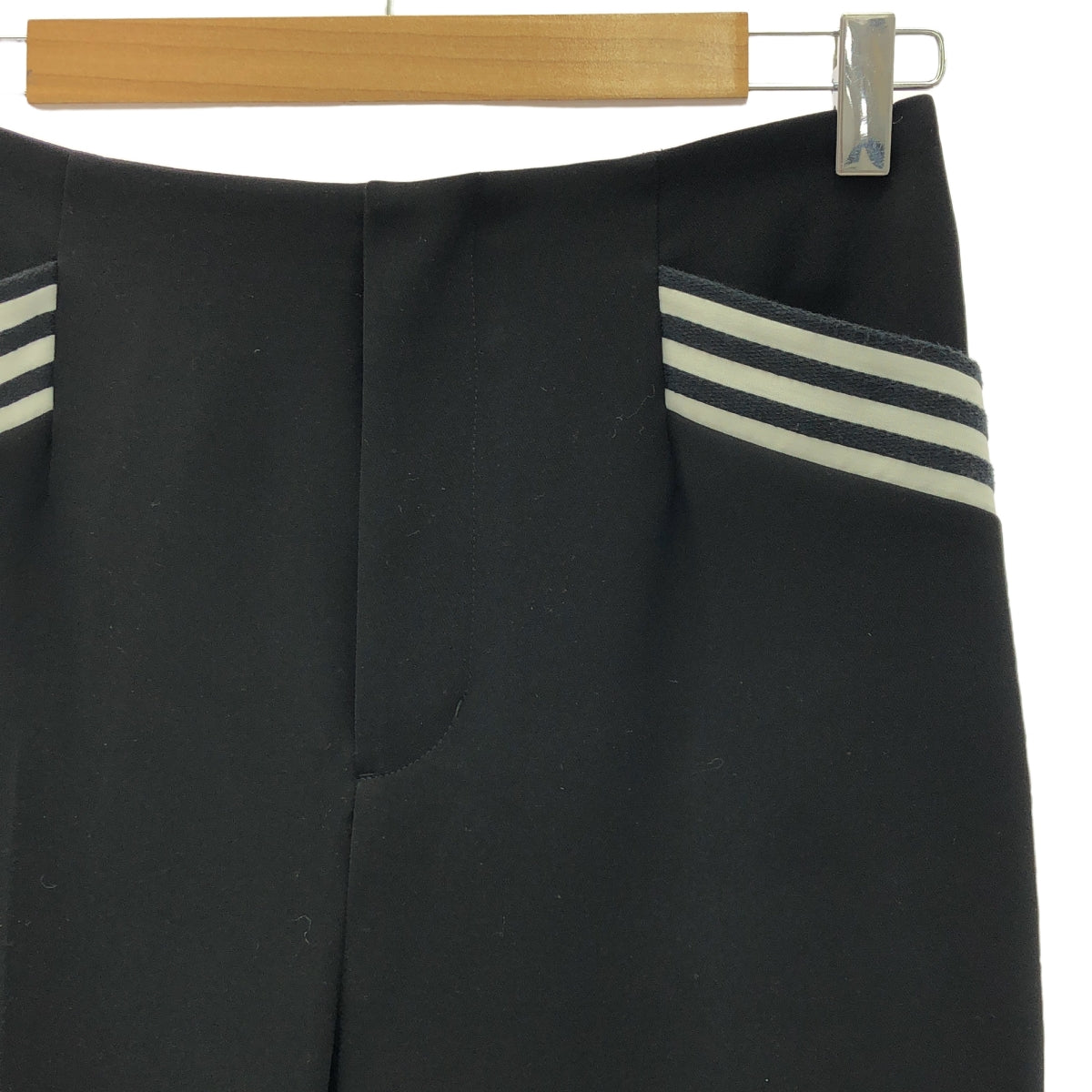 BORDERS at BALCONY / ボーダーズアットバルコニー | BORDER POCKET TWILL PANTS パンツ | 38 | ブラック/ホワイト | レディース