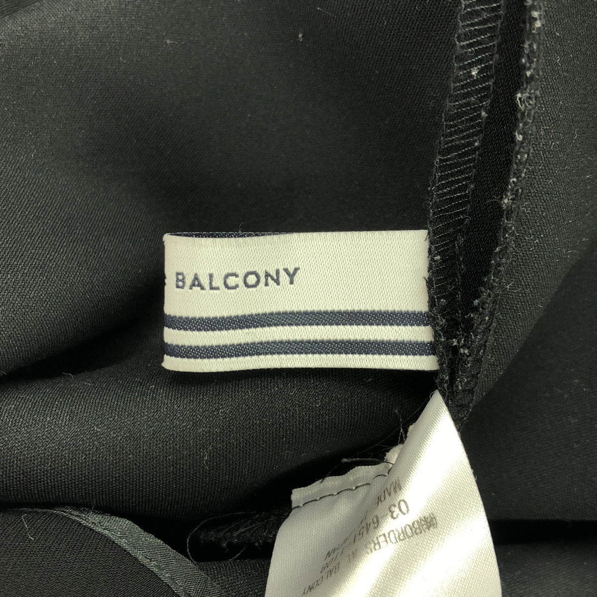 BORDERS at BALCONY / ボーダーズアットバルコニー | BORDER POCKET TWILL PANTS パンツ | 38 | ブラック/ホワイト | レディース