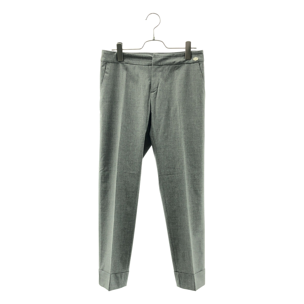 FOXEY NEW YORK / フォクシーニューヨーク | プレートロゴ スラックス パンツ | 40 | レディース