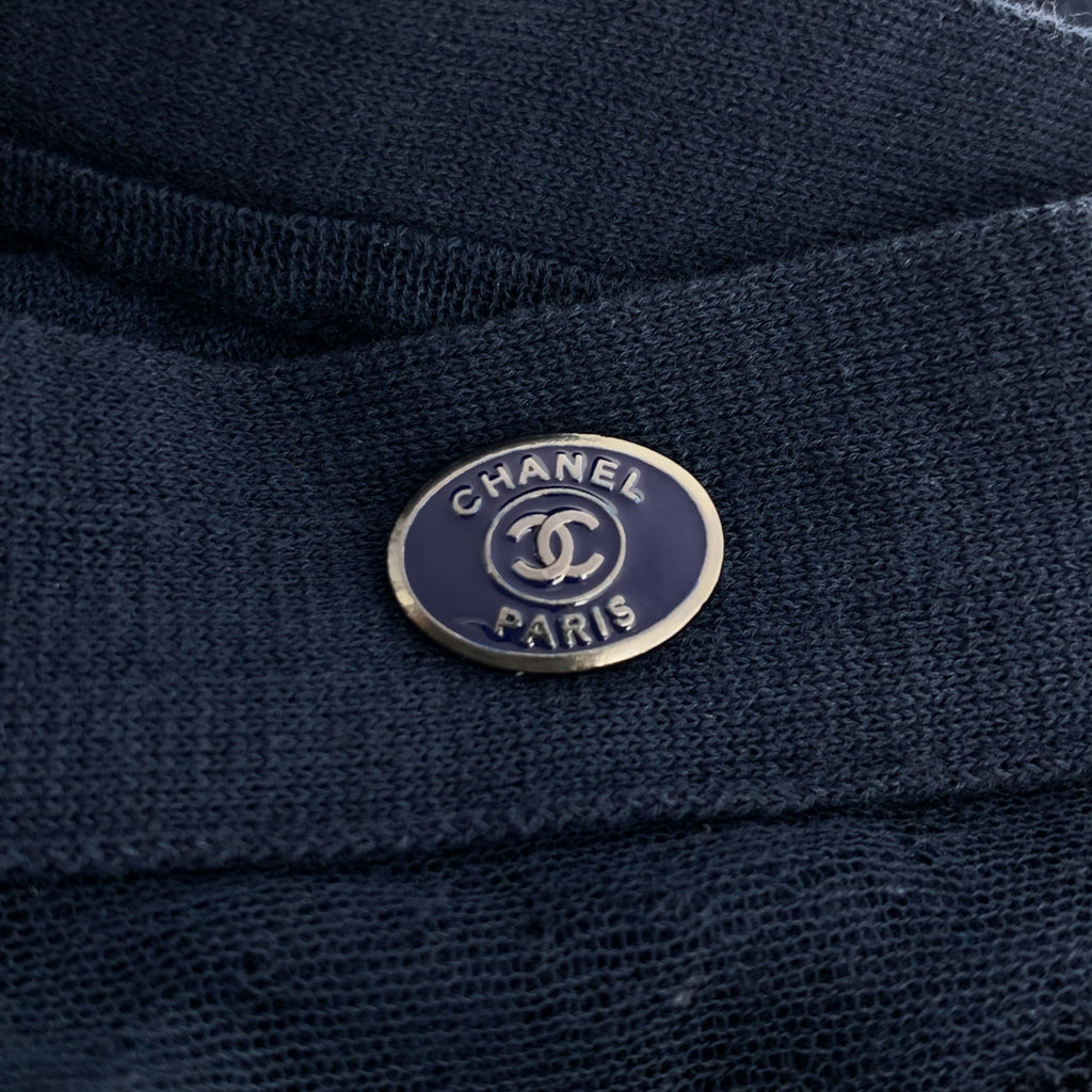 CHANEL / シャネル | ポルカドット シアー ロング フレアスカート |