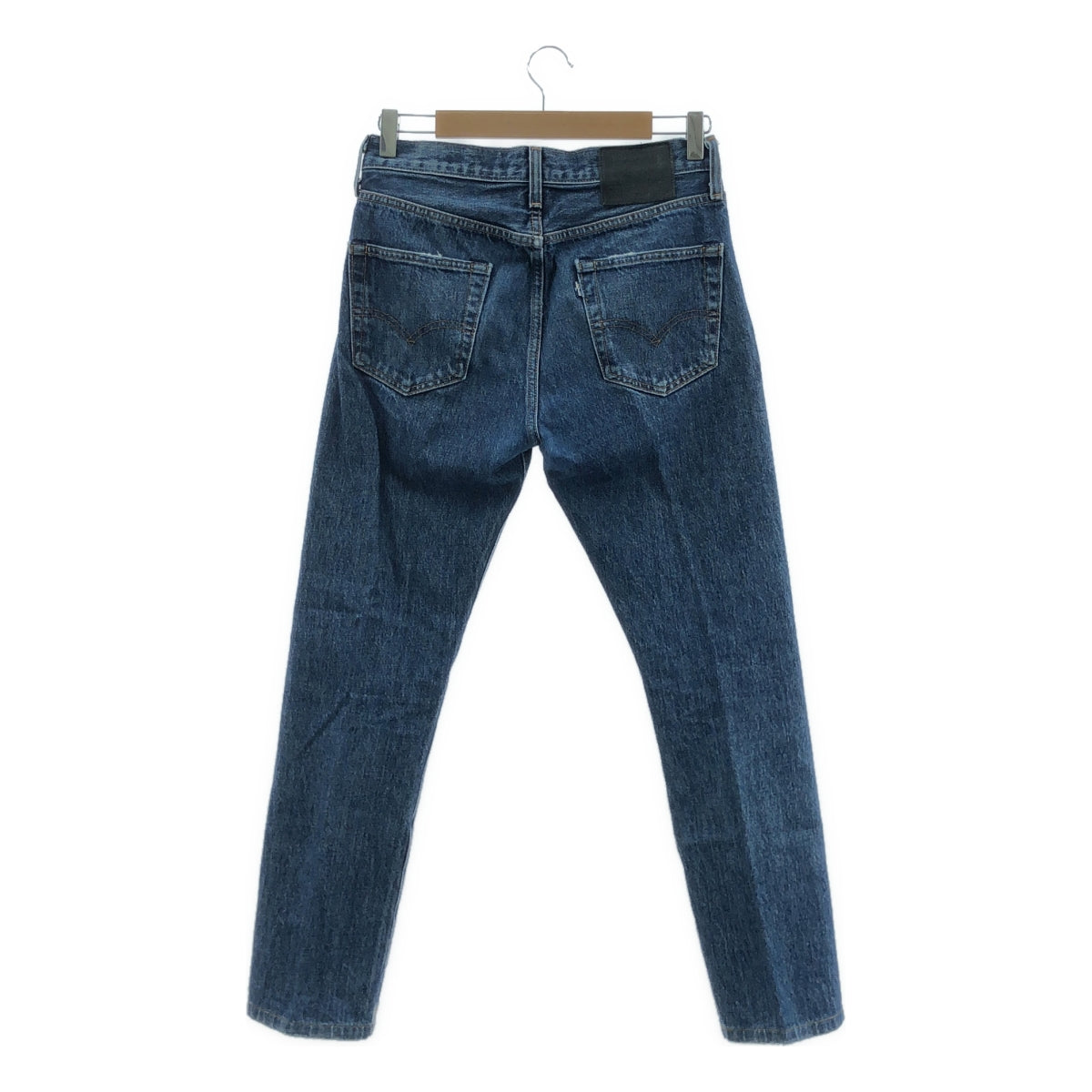 LEVI'S MADE &amp; CRAFTED / 리바이스 메이드&amp;크래프트드 | 501 TAPER / 데미지 가공 가죽 패치 세르빗치 데님 팬츠 | 28 | 맨즈