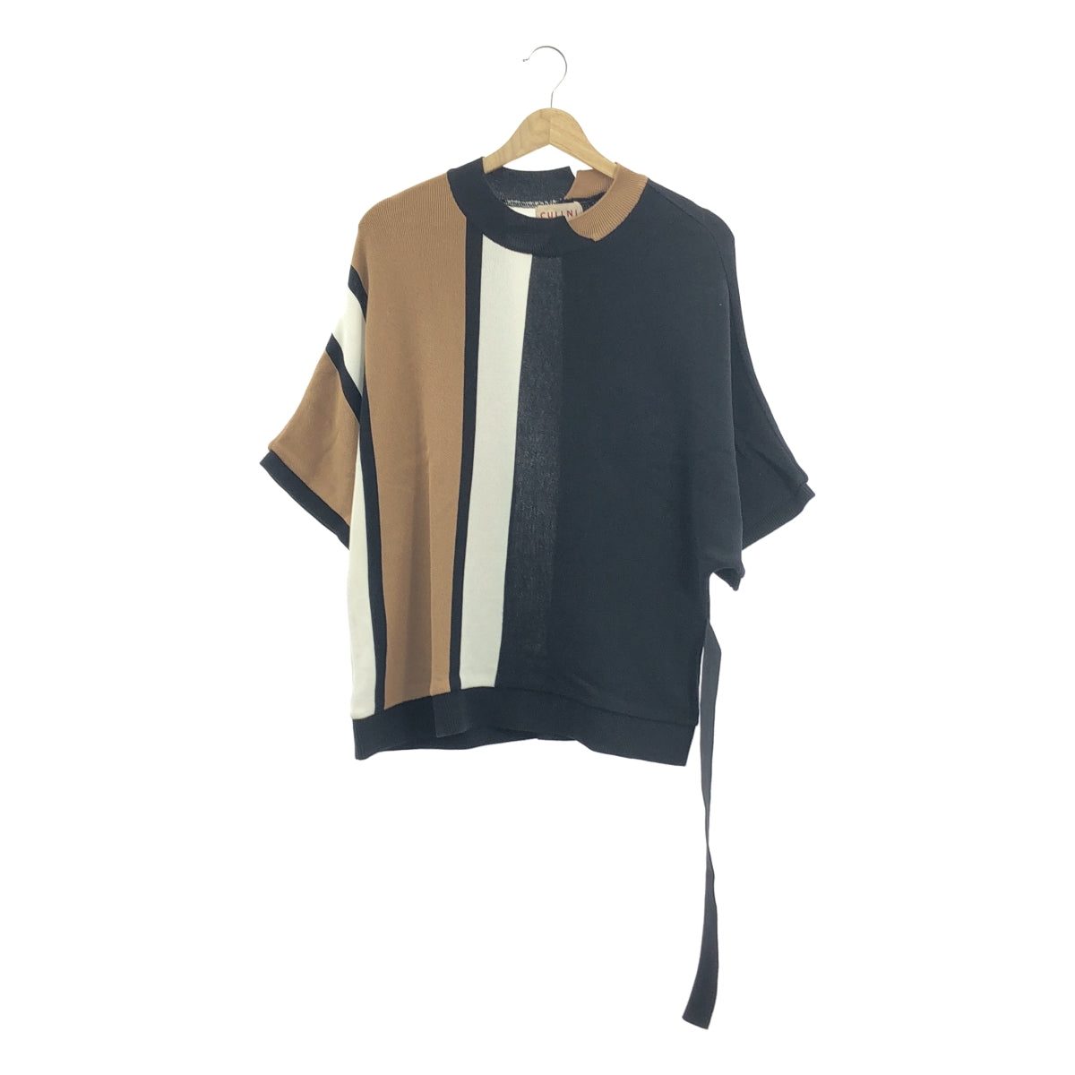 CULLNI | 多色蝙蝠針織套頭衫 | 0 碼 | 黑色/棕色/白色 | 男款