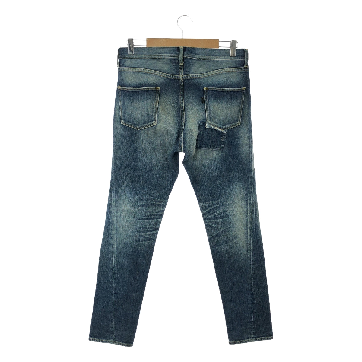 wjk / Double JK | Miami denim patchwork distressed denim pants | M | Indigo | Men's