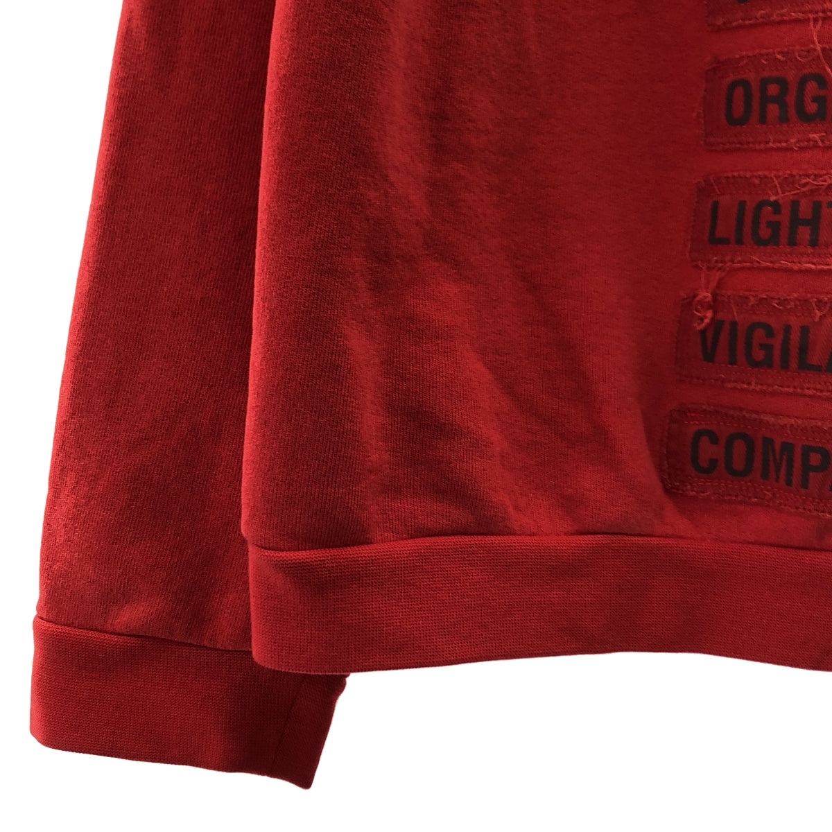 RAF SIMONS / ラフシモンズ | 2002SS | テロ期 メッセージパッチ ラグランスリーブ スウェット | 46 | メンズ