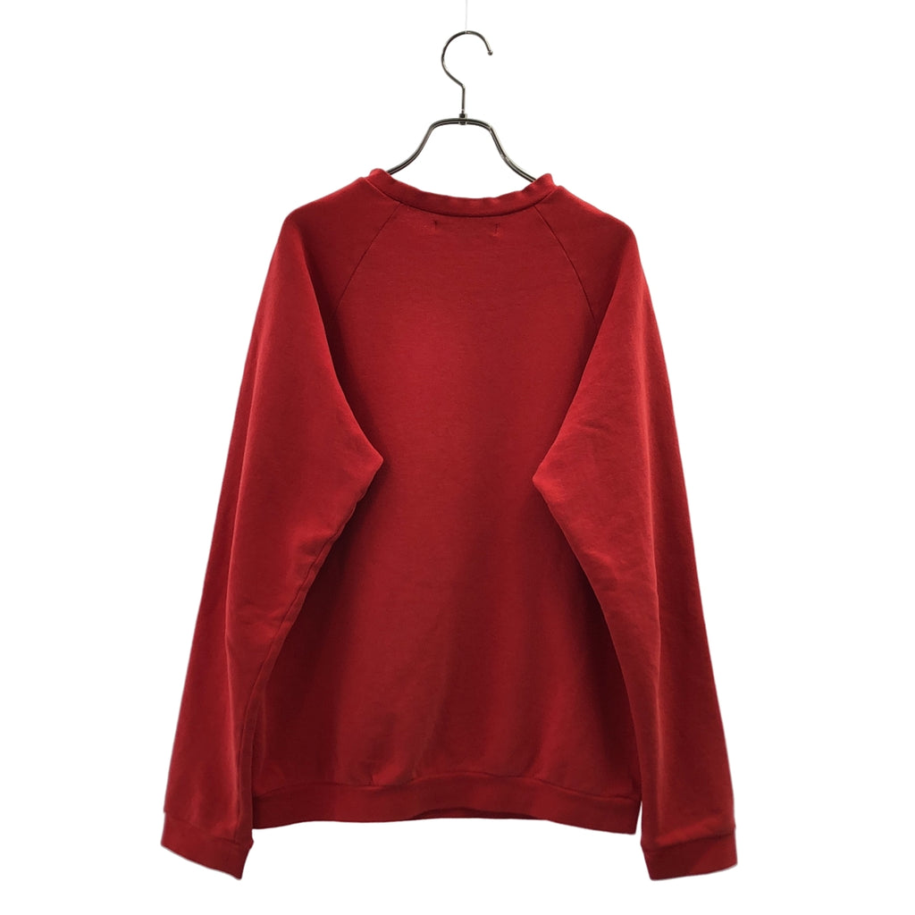 RAF SIMONS / ラフシモンズ | 2002SS | テロ期 メッセージパッチ ラグランスリーブ スウェット | 46 | メンズ