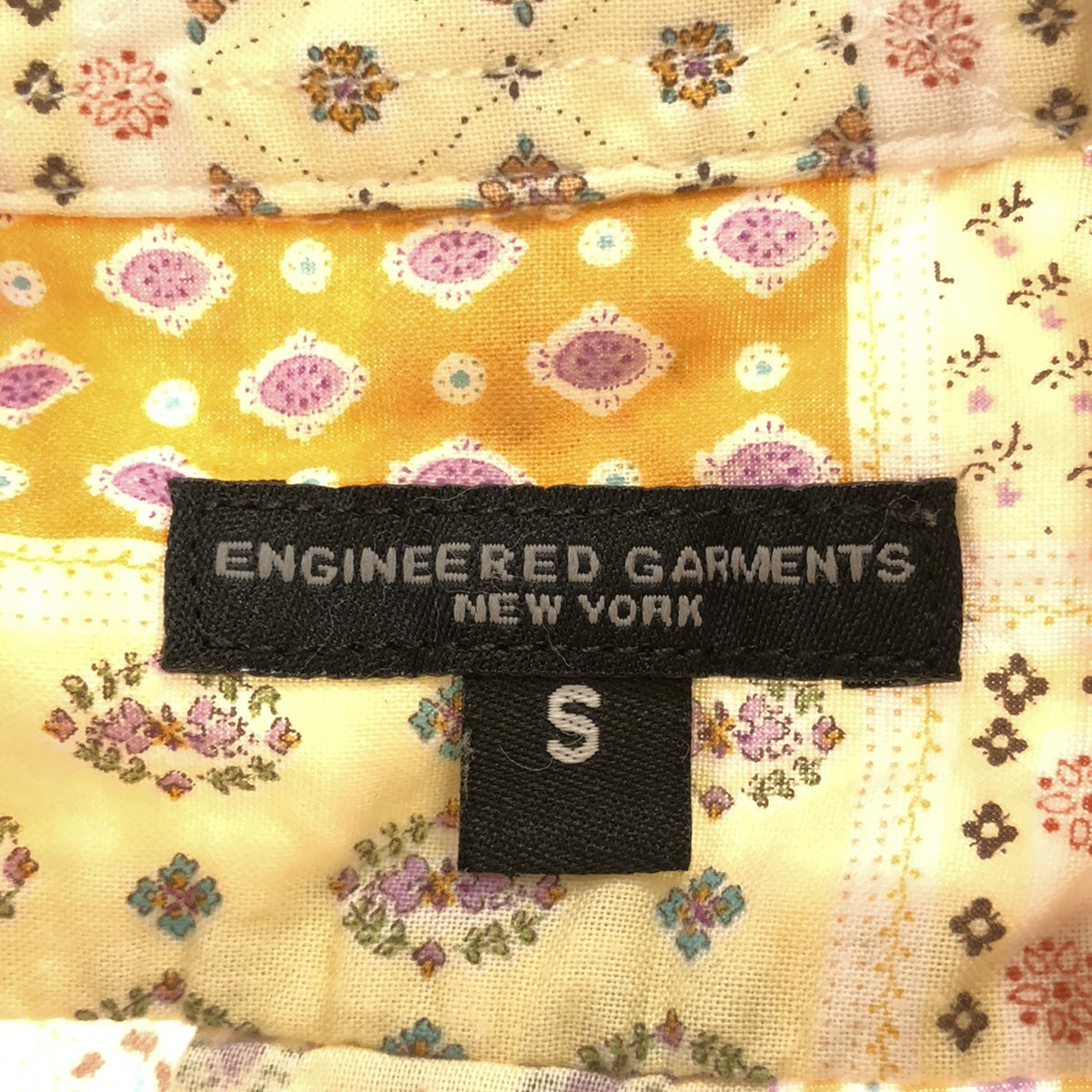 Engineered Garments / エンジニアドガーメンツ | パッチワーク柄 総柄プリント シャツ | S | メンズ