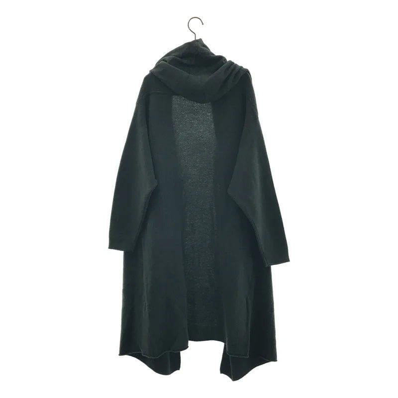 Tomorrowland MACPHEE / トゥモローランドマカフィー | ウール カシミヤ ボタンレス  ニット カーディガン フーディ コーディガン | S | レディース