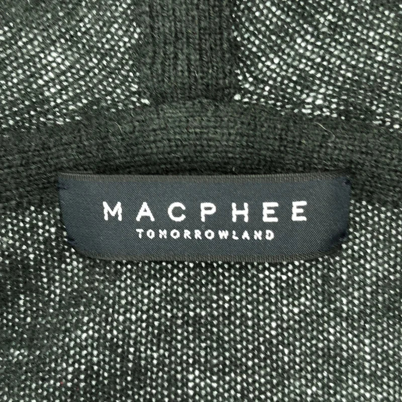 Tomorrowland MACPHEE / トゥモローランドマカフィー | ウール カシミヤ ボタンレス  ニット カーディガン フーディ コーディガン | S | レディース