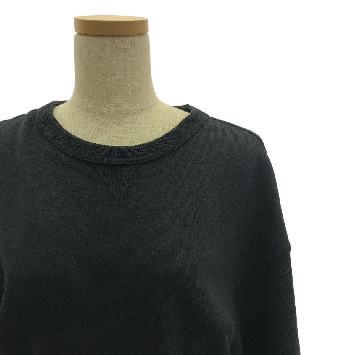 DRIES VAN NOTEN / 드리스 반 노튼 | 슬릿 디자인 스웨트 원피스 | M | 블랙 | 여성