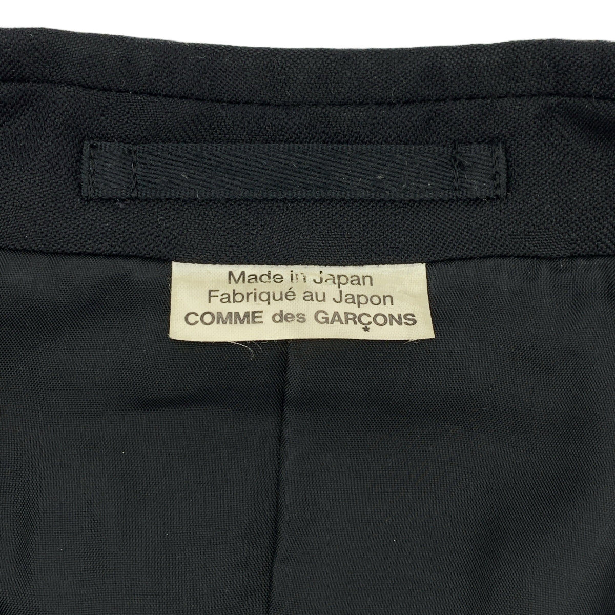 [品相良好] COMME des GARCONS HOMME PLUS | 2022SS / AD2021 | 2022SS / AD2021 |花有期/迷彩提花羊毛絲丹薩克外套|中號 |黑色|男士