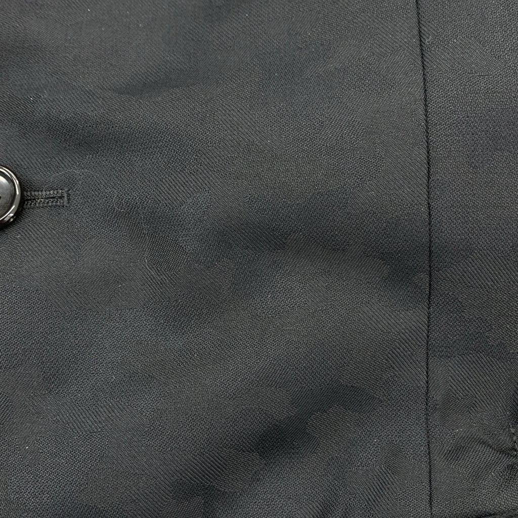 【美品】  COMME des GARCONS HOMME PLUS / コムデギャルソンオムプリュス | 2022SS / AD2021 | 花の存在期 / カモフラージュ ジャガード ウールシルク 短冊ジャケット | M | ブラック | メンズ