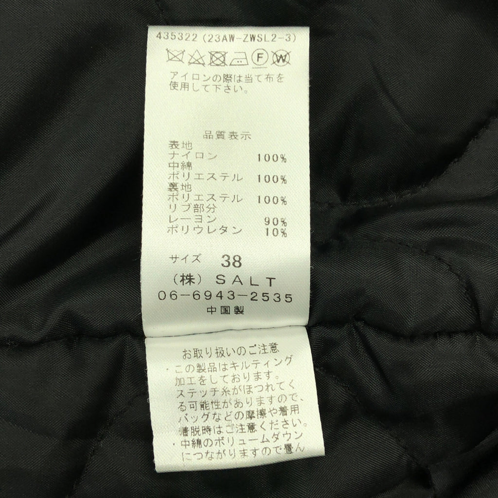 SALT + JAPAN / ソルトプラスジャパン | キルティング ドローストリング ジャケット ブルゾン / 総裏地 | 38 | レディース