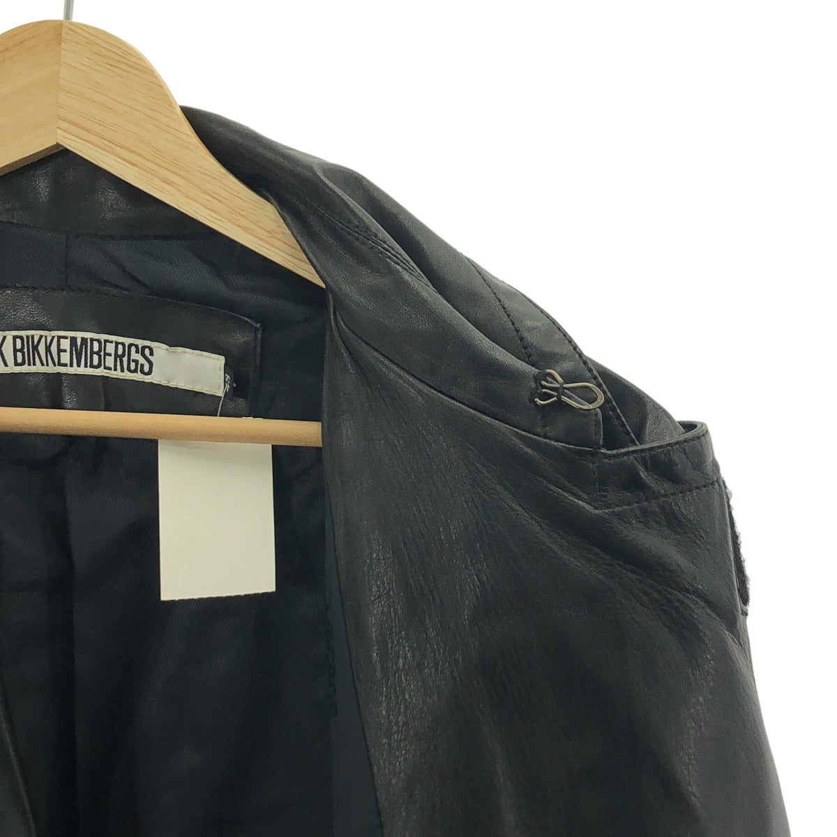 DIRK BIKKEMBERGS / ダークビッケンバーグ | ラムレザー トレンチコート | 48 | ブラック | メンズ