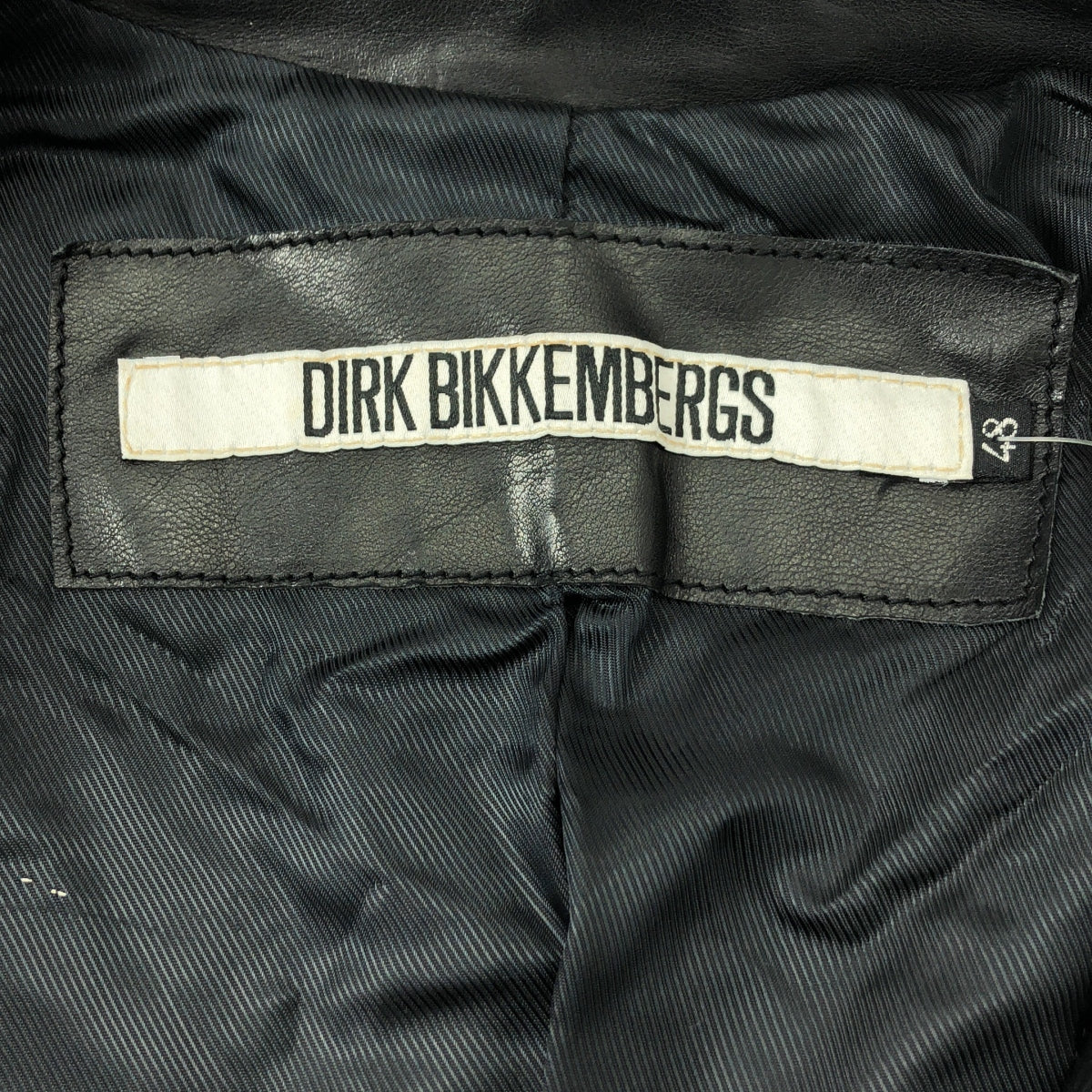 DIRK BIKKEMBERGS / ダークビッケンバーグ | ラムレザー トレンチコート | 48 |