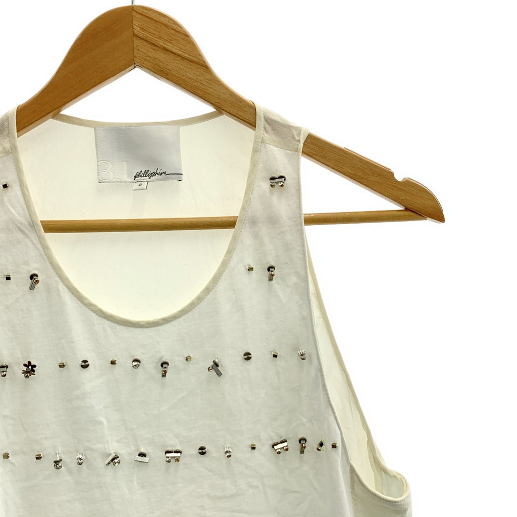 3.1 Phillip Lim | 串珠刺繡無袖背心 | 2 碼 | 女款