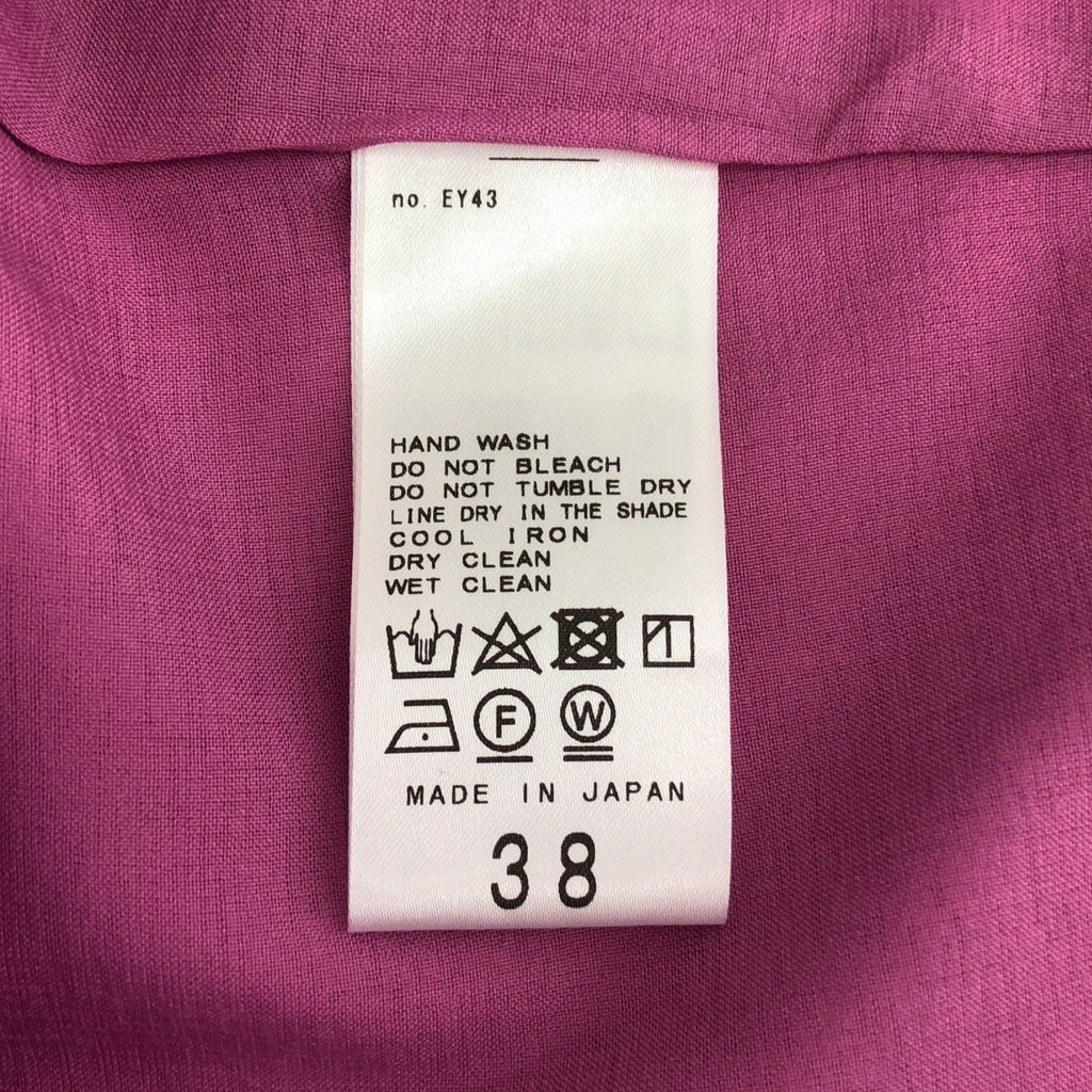 [新品] SLOBE IENA | 2023SS | I字裙 人造絲/尼龍/亞麻 | 38 | 粉紅色 | 女款