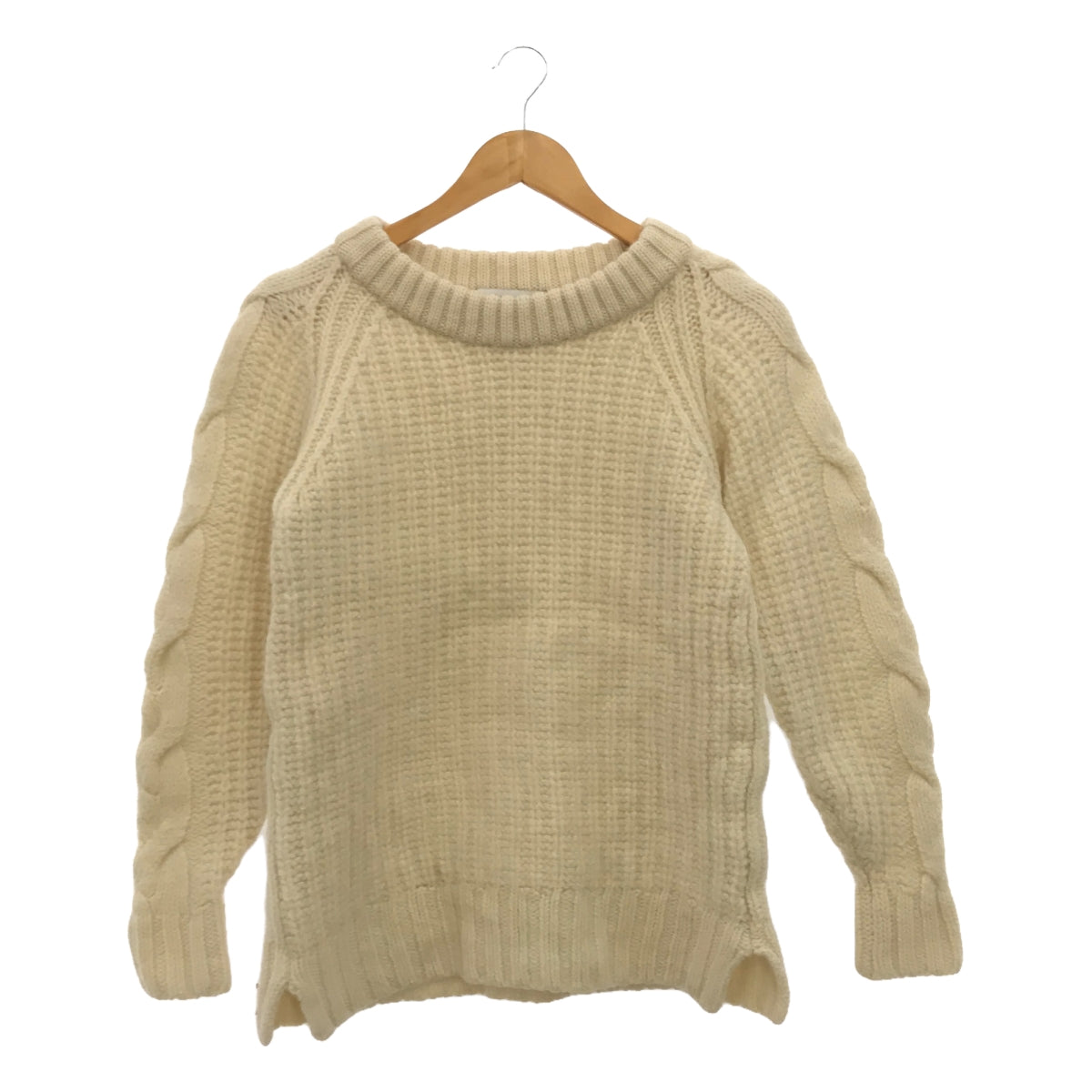 James Charlotte / James Charlotte | Low gauge crew neck knit | 34 | Ivory | Women's