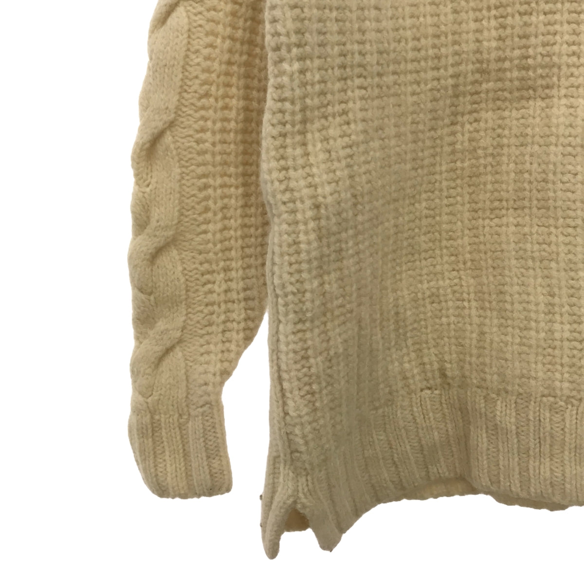 James Charlotte / James Charlotte | Low gauge crew neck knit | 34 | Ivory | Women's