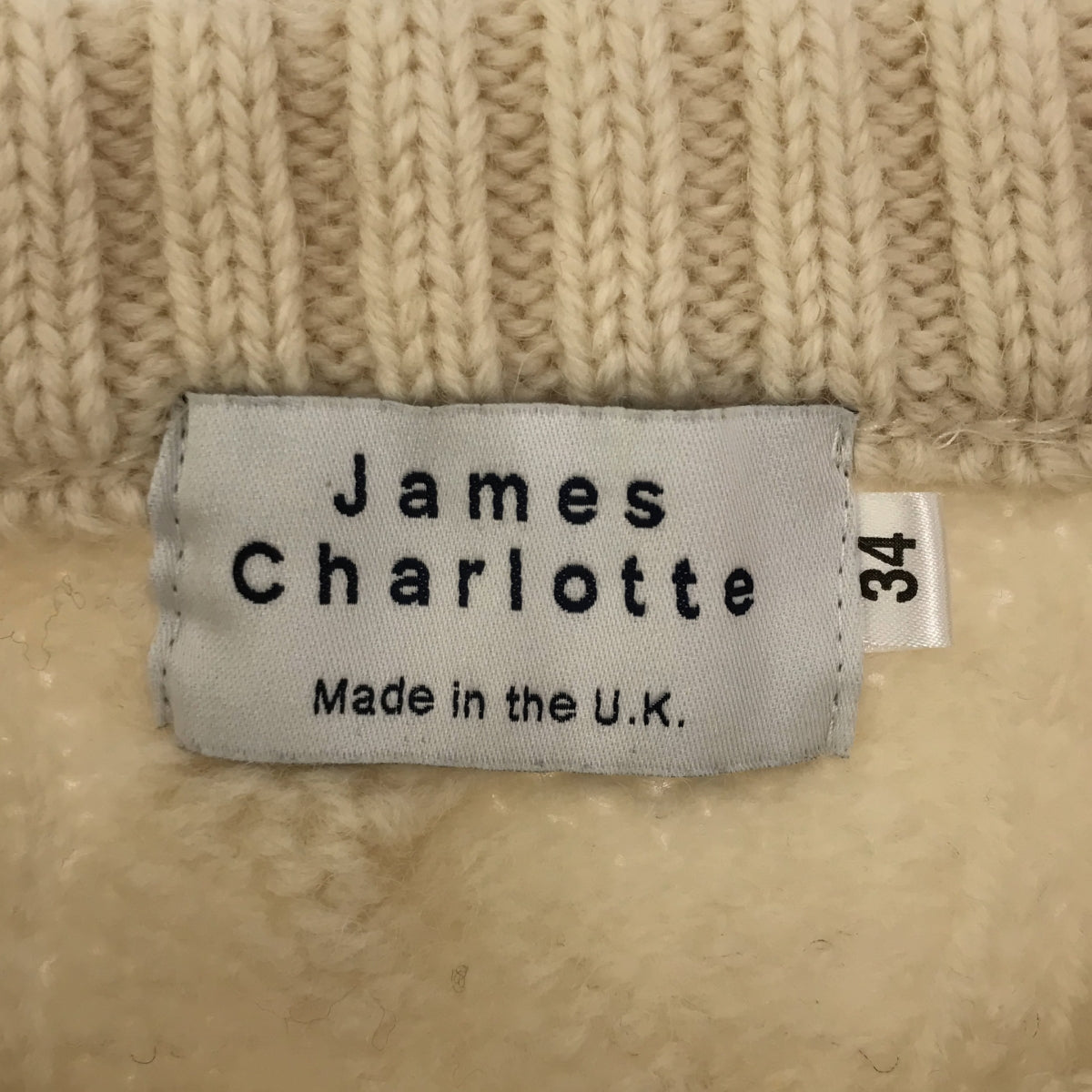 James Charlotte / James Charlotte | Low gauge crew neck knit | 34 | Ivory | Women's